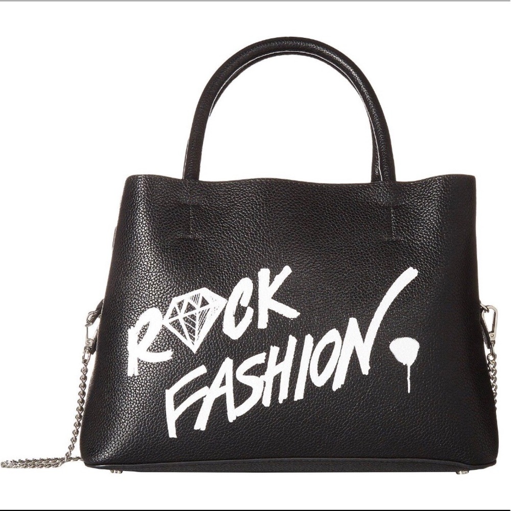 Steve Madden Black Satchel Handbag Purse